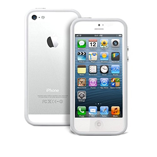 Photive Hybrid iPhone 5 Bumper Case - White. Designed for The New iPhone 5.Updated Lightning Port Cutout