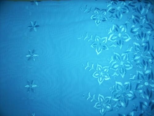 Coton voile brodé 58'' large de qualité supérieure pour haute couture - 3