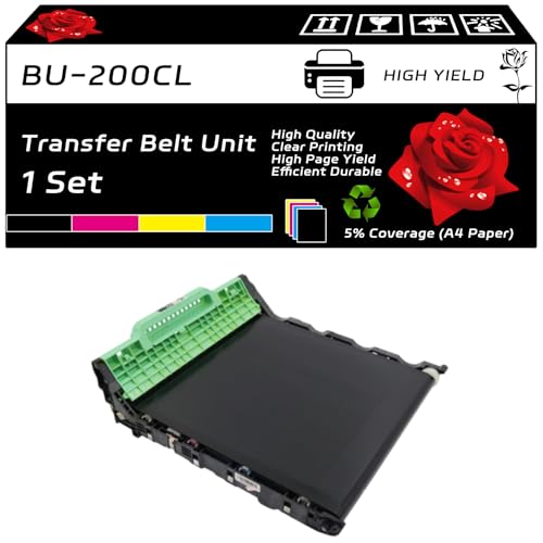 BU-200CL Transfer Belt Unit Compatible for Brother DCP-9010CN HL-3040CN HL-3045CN HL-3070CW HL-3075CW Printers, with Chip, High Yield 51000 Pages, Clear Printing (1 Set)