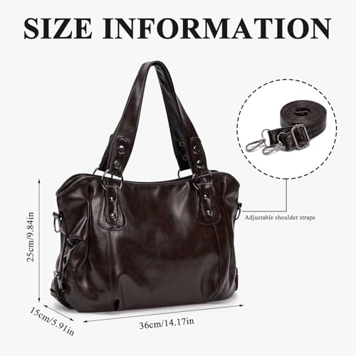 Bolso Tote Mediano de Cuero PU Retro Y2k 90s miniatura 6