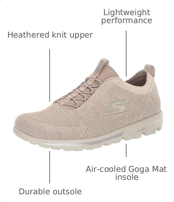 Image of Skechers Womens Go Walk Travel - Radiant Moon