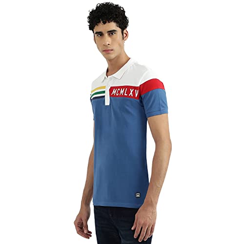 Image of UNITED COLORS OF BENETTON Men's Striped Regular Fit T-Shirt