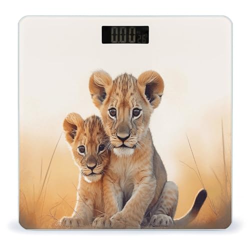 Báscula digital pequeña para baño con vidrio templado miniatura 1