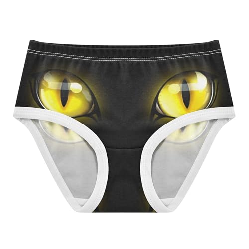 Cat Eyes Monster Funny Little Girl Panties Girls Underwear Toddler Cotton Colorful Underpants Briefs 2t