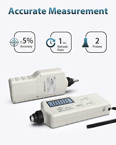 gm63a handheld digital mechanical vibration meter measurement acceleration velocity displacement