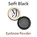 Soft Black Eyebrow Powder – Long-Lasting, Waterproof, Smudge-Proof Brow Powder for Natural, Defined Brows – Vegan & Cruelty-Free Eyebrow Makeup by Marie-José