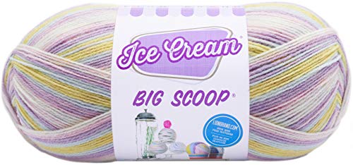 Lion Brand Yarn Ice Cream Big Scoop Yarn, Cotton Candy