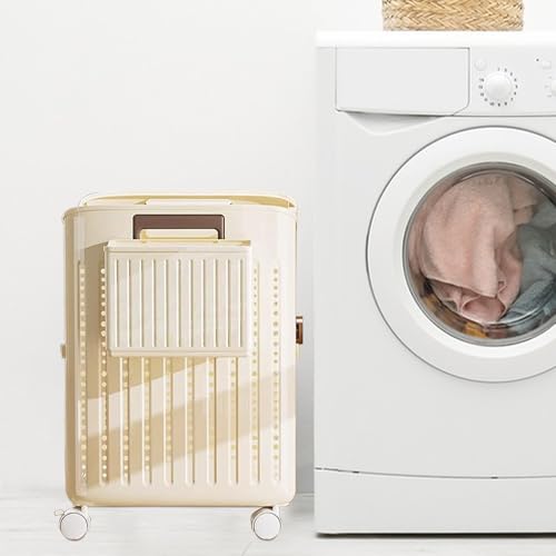 Bac à linge roulant et pliable pour optimiser le rangement de la maison - 4