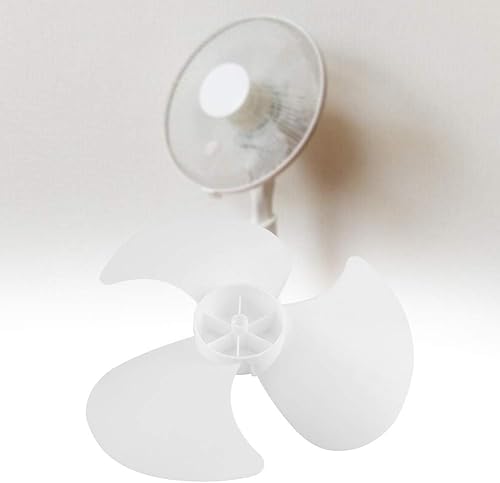 Miniatura 4 de 2 aspas de ventilador de plástico para ventilador de 12 pulgadas, 3 hojas blancas de ventilador eléctrico, accesorios de repuesto para ventilador de