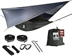 Oak Creek Portable Single Camping Hammock with Mosquito Bug Net and Tree Straps 274cm x 122cm