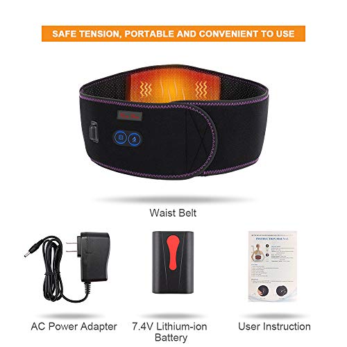 Cueheat Heating Pad - Brace With Heat And Massage,Heat Belt For Back Pain Relief Belly Lumbar Spine Stomach Arthritis(45Inches) #TOP5