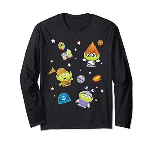 Disney Pixar Aliens The Incredibles Up Monsters Inc. Mashup Long Sleeve T-Shirt