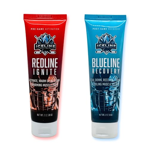 Pre-Game Warm Up + Post-Game Recovery System for Athletes – Redline Ignite & Blueline Recovery | Hockey, Baseball, Training Performance Duo