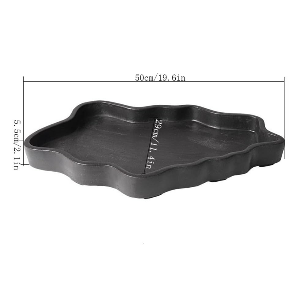 Versatile Sottovaso for Piante Grande Irregolare in Ceramica di Argilla Viola