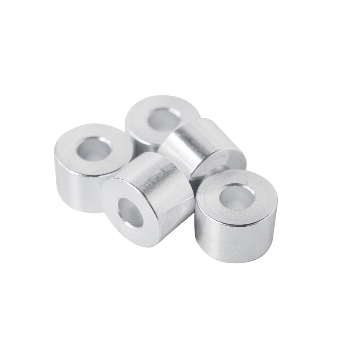 Aluminum Spacer 3/4 OD x 5/16 ID x Choose Your Length, Round Spacer Unthreaded Standoff Bushing Plain Finish, Fits screws bolts 5/16 or M8 by Metal Spacers Online (1/2 Length, 2 Pack)