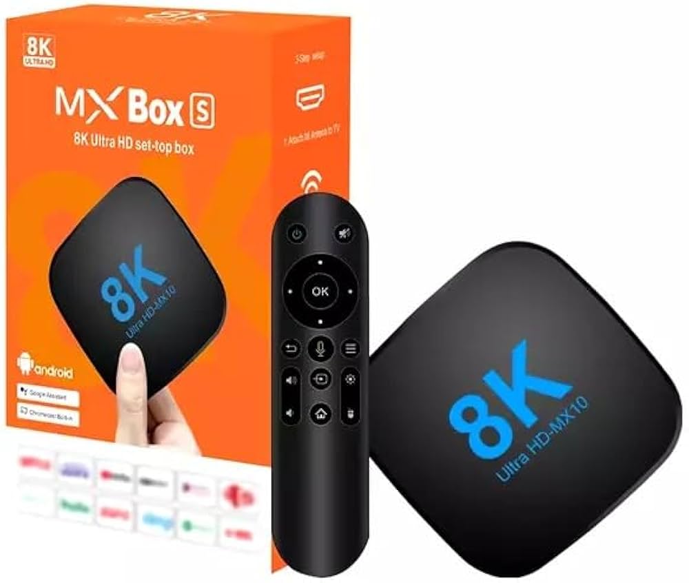 Transpeed Android 13 TV Box ATV Dual WiFi with TV Apps 8K Video