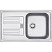 Price comparison product image Franke 101.0058.088 614-78 Stainless Steel Euroform EFN Steel Smooth Single Bowl Kitchen Sink - Grey
