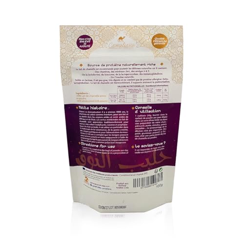 Lait de chamelle en poudre pour petit-déjeuner sain et digeste