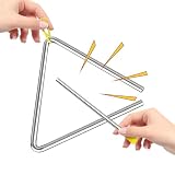 Longue durée de vie : notre instrument triangulaire en acier est fabriqué avec un excellent acier et un revêtement anti-rouille, offrant une durabilité parfaite et une longue durée de vie. Sa fabrication solide et durable assure une performance constante et résistante à la rouille.