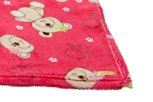 Manta Cobertor de pelo Luppet 80x60 para Cachorro ou Gatos Rosa