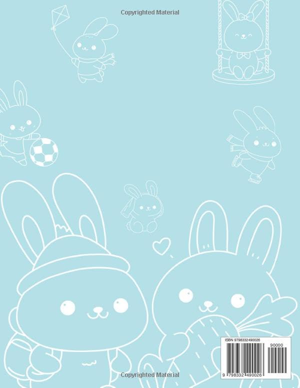 Rabbits Coloring Book Vol. 1: Adorable and Fun Rabbit Adventures for Kids to Color: Kids Coloring Book image 3