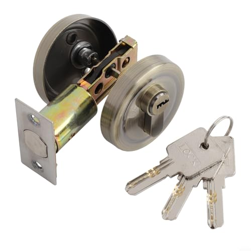 Cerradura de puerta segura con llave para acceso frontal y dormitorio, diseño simple y eficaz