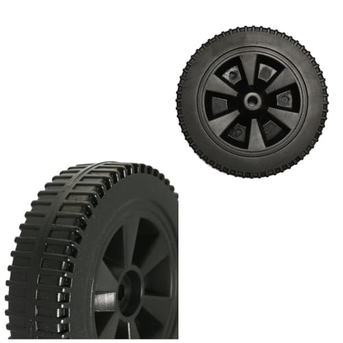 Naisfei 2 Stück Grillräder Ersatzteile, 7 Zoll Gasgrills Räder Grill Räder Ersatzteile Kunststoff Radgrill Ersatzteile BBQ Wheel Kit Grill Räder Teile mit Radabdeckung