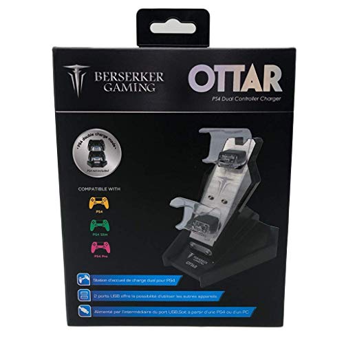 Chargeur Manette Ps4 Dual Ottar Berserker Gaming - vue 4