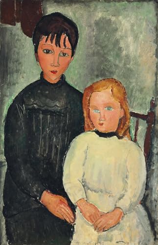 Deux filles d'Amedeo Modigliani toile moderne affiche peinture décoration salon 60x90