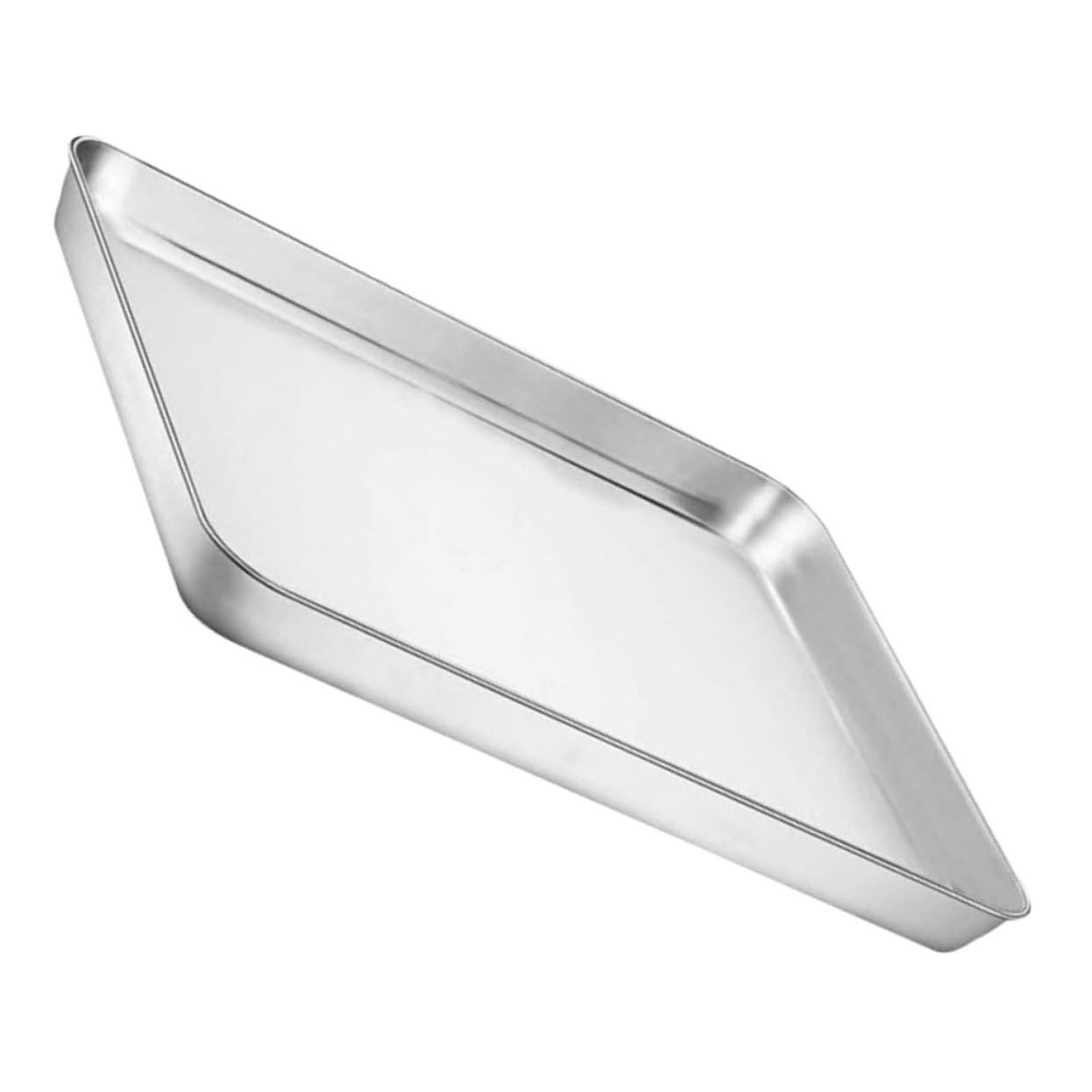 Ciieeo Stainless Steel Baking Tray Cake Pan for Cookies Pies and Desserts Non Stick Design Multi Functional Kitchen Bakeware Easy Clean Oven Safe