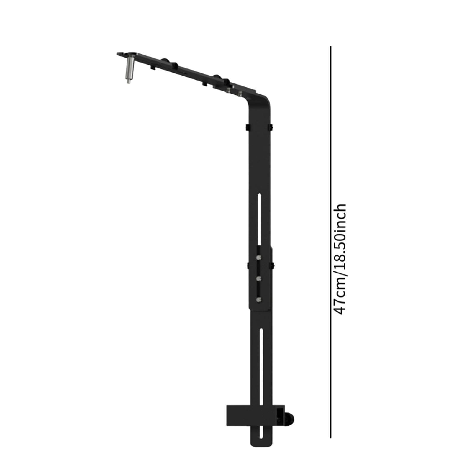 Milageto Tank Licht Halterung Ständer Hängelampe Halterung praktische Dekoration Tragbare Lampen Halter Aquarium Licht Halter Zubehör, Schwarz 5mm