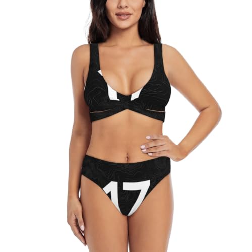 Maillot de bain deux pièces Topo Seventeen avec coussinets amovibles et haut triangle réglable
