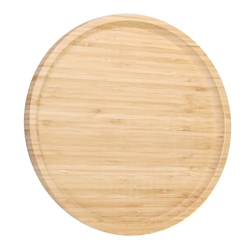 Wood Serving Tray Round 11.81 Inches
