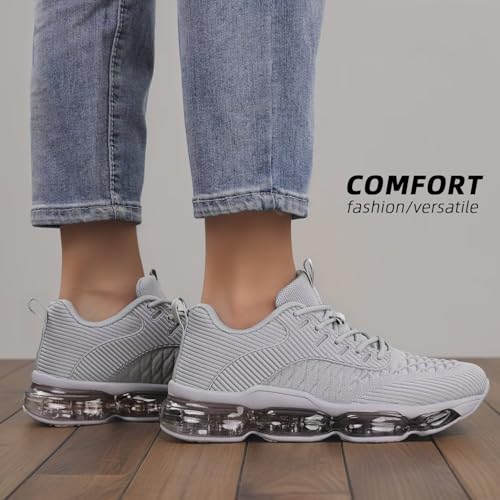 Image of Kapsen Womens Walking Running Shoes Air Cushion Breathable Fashion Tennis Sneakers Mesh Workout Casual Athletic Sports Gym
