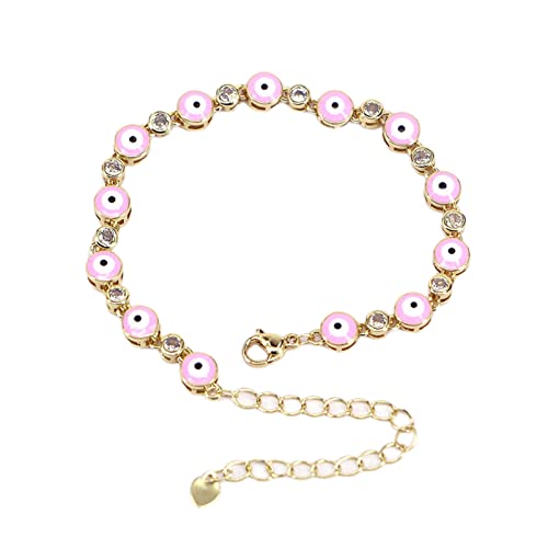 Evil Eye Bracelets for Women Gold Evil Eye Mexican Bracelet Adjustable Turkish Blue Pink Red Evil Eye Protection Bracelet Jewelry