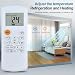 HZIME Ersatzfernbedienung RG57A4-BGEF / RG57A4/BGEF / RG57B/BGE für Klimagerät & Klimaanlage, universell kompatibel mit MideaFanWorld Wide, Eluxe, Samsung,Bosch, MDV, FERROLI