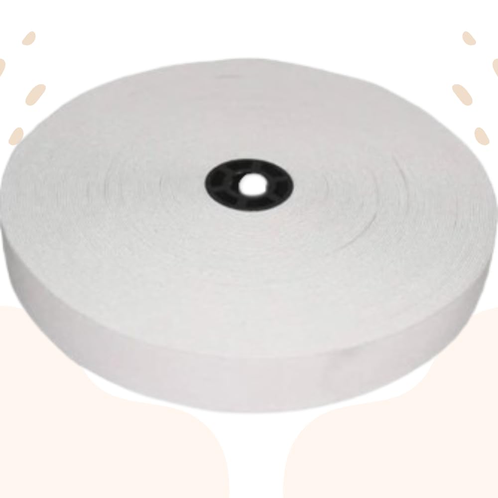 Durable 1 Inch White Knitted Elastic Band for Sewing, Tailoring & DIY | 25 Meter Polyester Stretch Cord for Waistbands, Pants, Wigs, Shoes, Boutique & Garment Designing 2