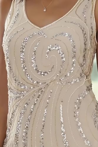 Mother of The Bride Dress with Jacket Sequin Chiffon 2 Piece Tea Length Formal Outfits for Grandmother4