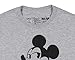 Neff Disney Men's Mickey Mouse Tropical Filled Character Design Graphic Print Adult T-Shirt (Small) Heather Grey