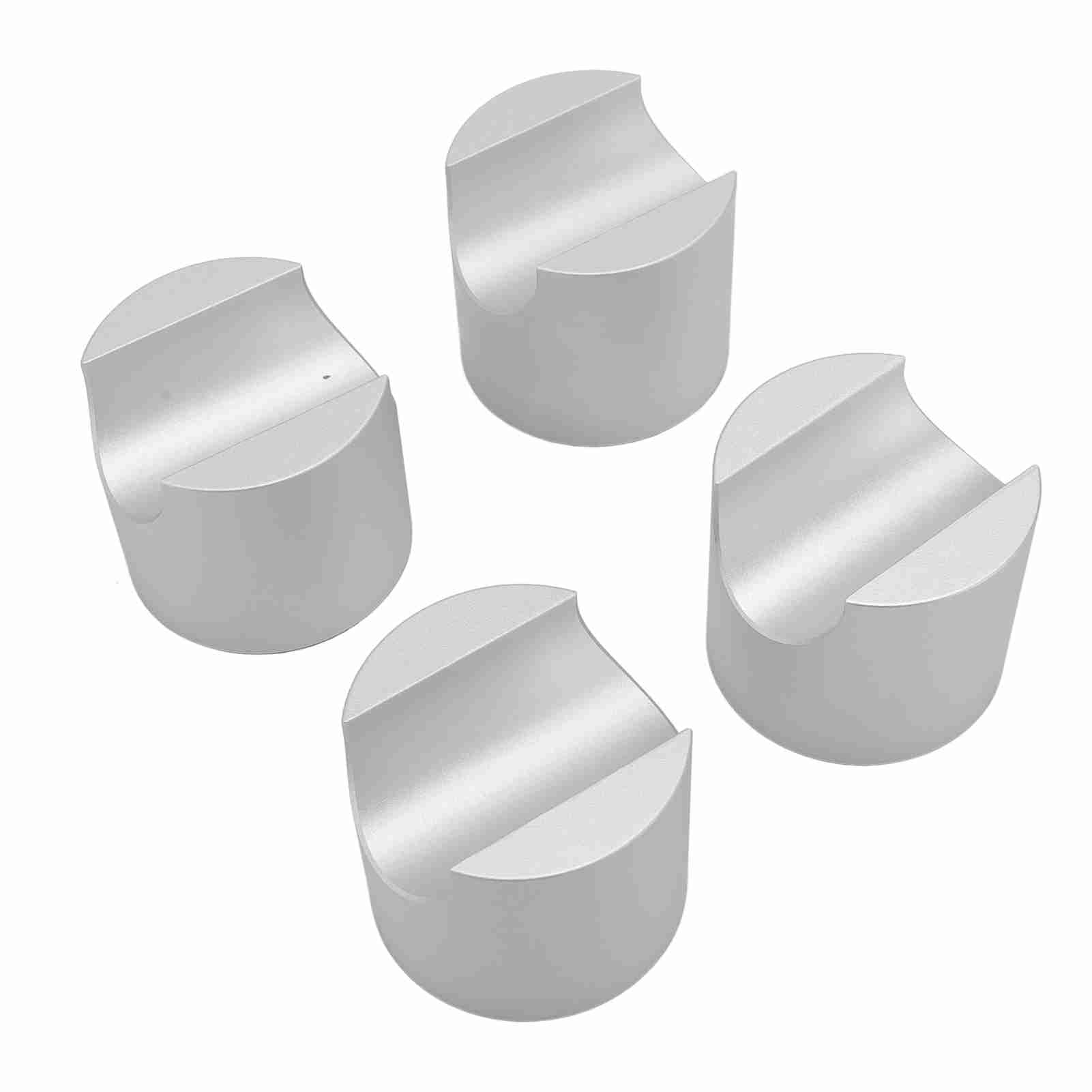 GOWENIC Zestaw 4 Wsporników Kabla Głośnikowego |Stojak z redukcją drgań HiFi Zacisk ze Stopu Aluminium do Systemu Dźwięku Przestrzennego (SILVER)