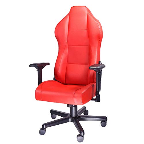 Gaming Chair Ergonomic Gaming Chair Style Office Chair PVC Leather High Back Racing Computer Chair (Color : Red)