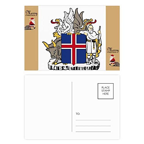 Carte postale Noël Islande Europe pour envoyer de la gratitude