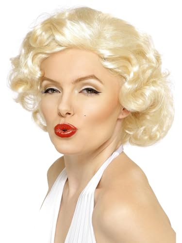 Smiffys Fantasia Bombshell de Marilyn Monroe, loira, curta Halloween
