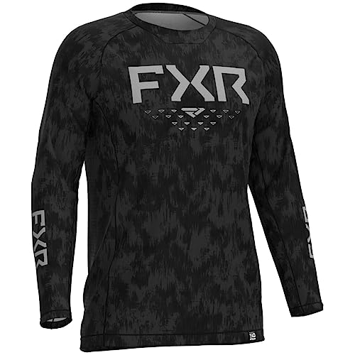 FXR Attack Air UPF Long Sleeve Shirt (XXX-Large) (Asphalt Fiber)