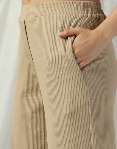 Image of Selvia Women's Lycra Straight Korean Style Trouser, Regular Fit Casual Pants