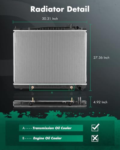 Image of SCITOO Radiator compatible with INFINITI for Nissan