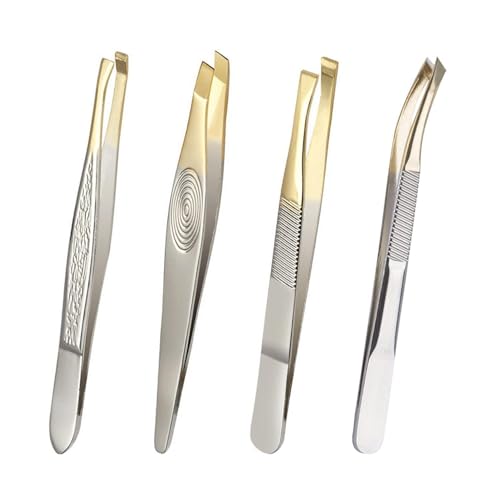 4 Morceaux De Pincettes En Acier Inoxydable, Outils De Coupe Des Sourcils, Pincettes Multifonctionnelles, Outils De Serrage, Outils De Pincettes Durables.