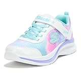 SKECHERS Girls Aloha Dream Sneaker, White/Multi, 11 Little Kid