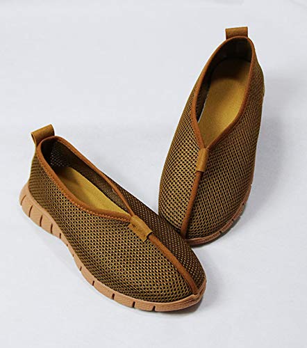 Yellow Summer Shaolin Monk Zen Buddhist Shoes for Training Meditation2