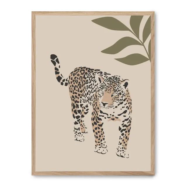 Cuadro jaguar grace resoudre le vide mural salon dcoration moderne